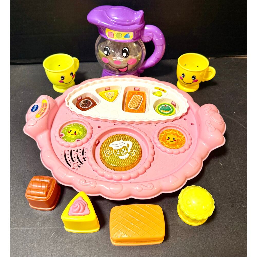 VTech Learn & Discover Pretty Party Playset interactive musical tray pitcher
